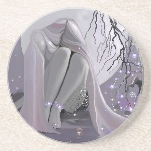 Porta-copos De Arenito Sono à Lua! (Frente)