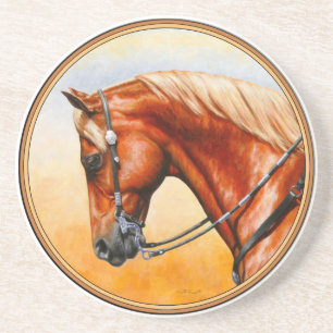 Porta-copos De Arenito Sorrel Western Pleasure Quarter Horse