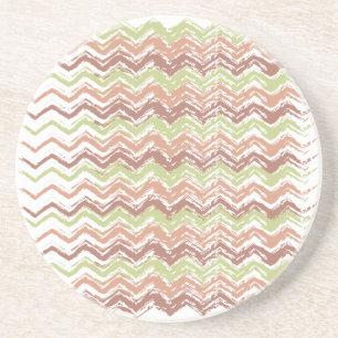 Porta-copos De Arenito Spice Scribble Chevron ZigZag