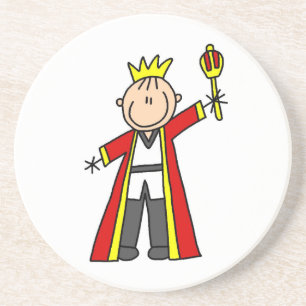 Porta-copos De Arenito Stick Figure King