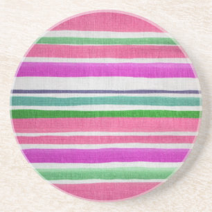 Porta copos de arenito Striped, de várias cores