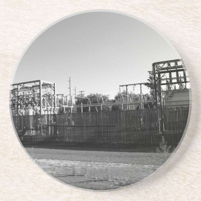 Porta-copos De Arenito Subestação (Frente)