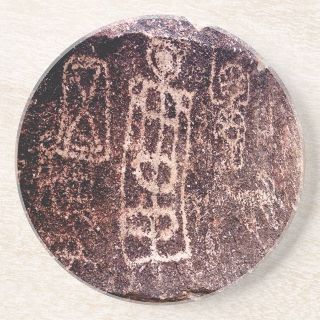 PORTA-COPOS DE ARENITO SUDOESTE AMERICANO DOS PETROGLYPHS, DESERTO DE (Frente)