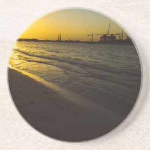 Porta-copos De Arenito Sunset de praia de Dubai