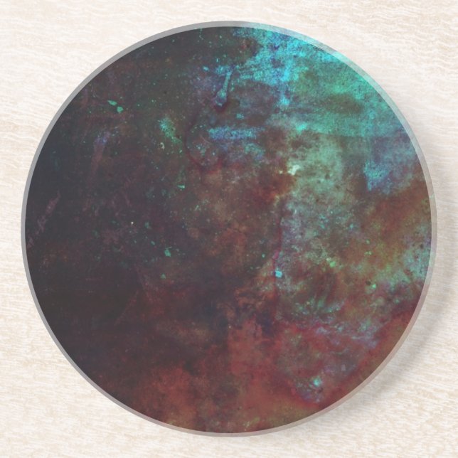 Porta-copos De Arenito Sunset em Abstrato (Frente)