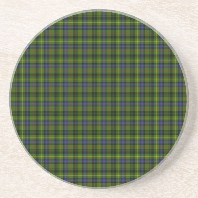 Porta-copos De Arenito Tartan de Stewart da caça (Frente)