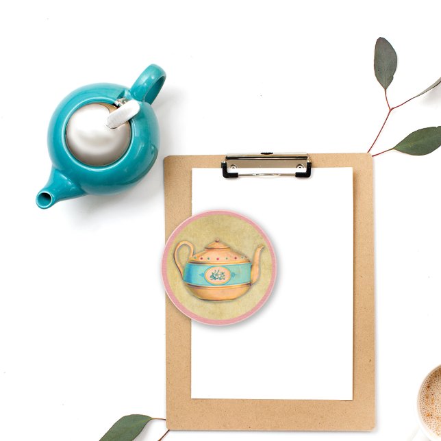 Porta-copos De Arenito Tea Kettle Inglês (Criador carregado)