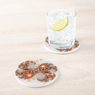 Porta-copos De Arenito Tenha um dia agradável e uma noite melhor