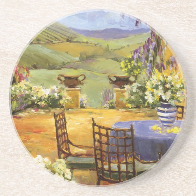 Porta-copos De Arenito Terraço do campo (Frente)