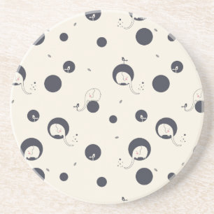 Porta-copos De Arenito Teste padrão tímido do elefante