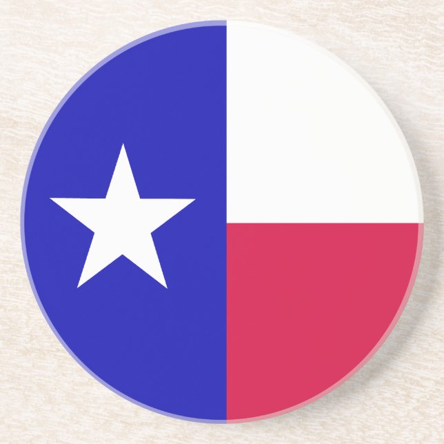 Porta-copos De Arenito Texas Flag (Frente)