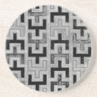 Têxtil africano de mudo com Padrões geométricos