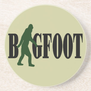 Porta-copos De Arenito Texto de pé-direito e gráfico de abaulamento verde