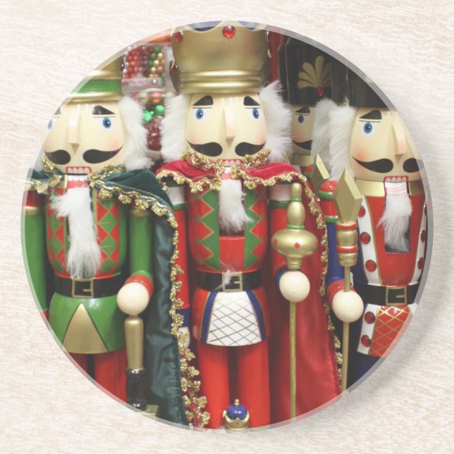 Porta-copos De Arenito Three Wise Crackers - Nutcracker Soldiers (Frente)