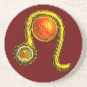 Porta-copos De Arenito Topázio do amarelo da JÓIA do ANIVERSÁRIO do