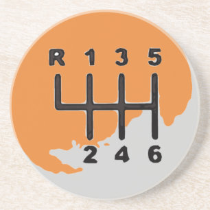 Porta-copos De Arenito Transmissão MANUAL - CORES