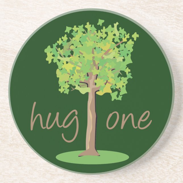 Porta-copos De Arenito Tree Hugger (Frente)
