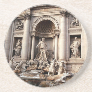 Porta-copos De Arenito Trevi Fountain Roma Itália Viagem