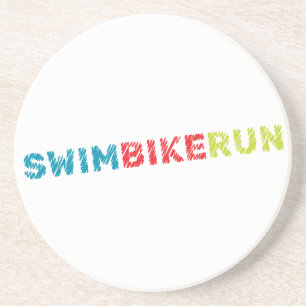 Porta-copos De Arenito Triathlon design