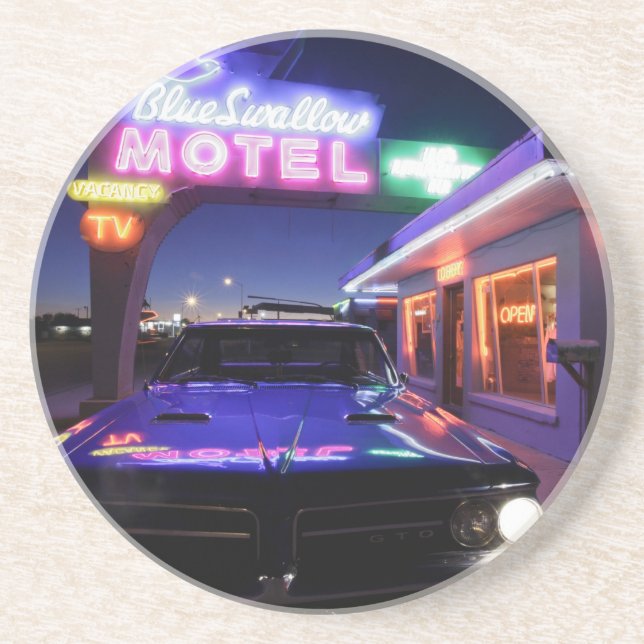 Porta-copos De Arenito Tucumcari, New mexico, os Estados Unidos. Rota 66 (Frente)