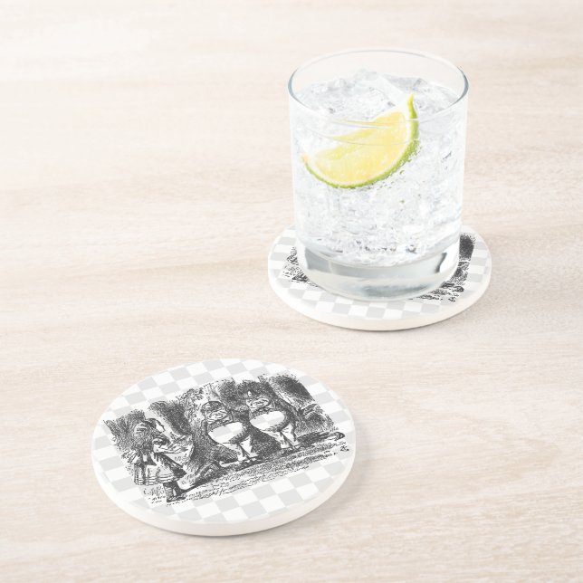 Porta-copos De Arenito Tweedle Dum e Tweedle Dee (Lateral)