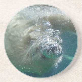 Porta-copos De Arenito Urso polar submarino