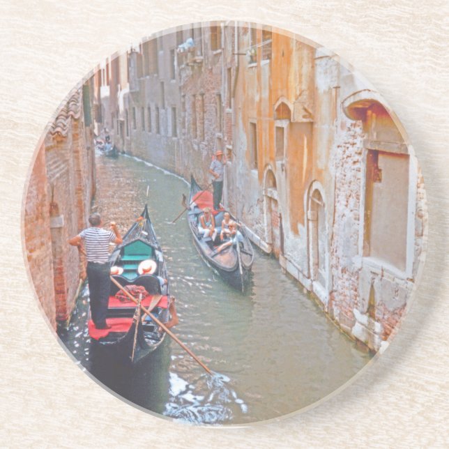 Porta-copos De Arenito Veneza - Gondolier (Frente)