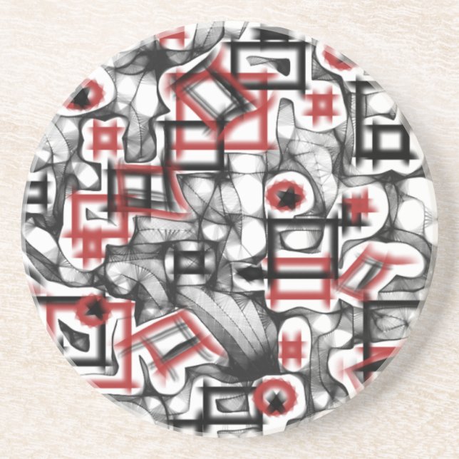 Porta-copos De Arenito Vermelho por toda a parte (Frente)