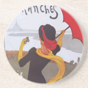 Porta-copos De Arenito Viagem francês Vintage Ad 1910