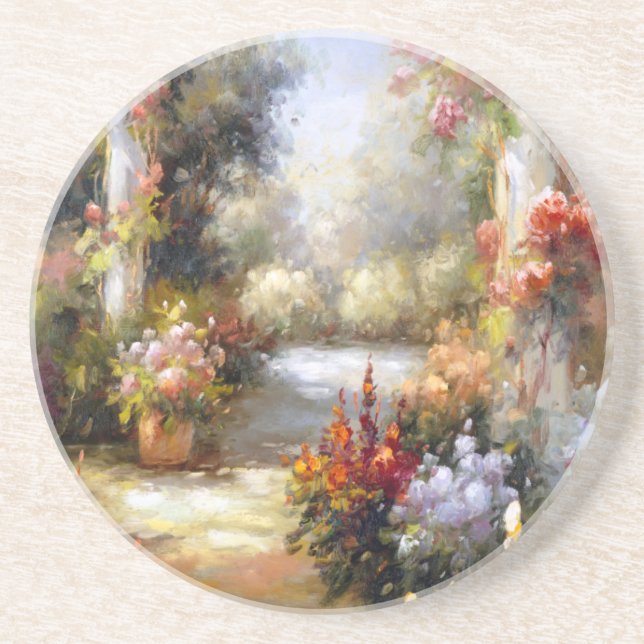 Porta-copos De Arenito Viagem nostálgica mim (Frente)