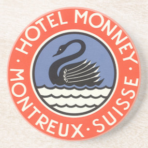 Porta-copos De Arenito Viagens Antigas, Hotel Swan Bird Monney Suíça