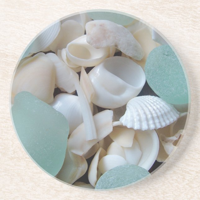 Porta-copos De Arenito Vidro refrigerando (Frente)