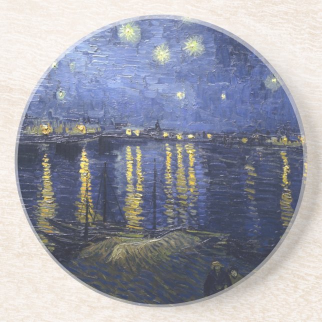 Porta-copos De Arenito Vincent van Gogh (Frente)