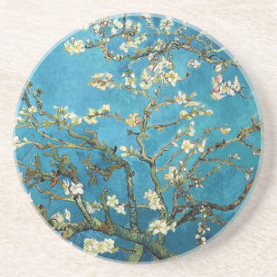 Porta-copos De Arenito Vincent van Gogh, Almond Tree florescente