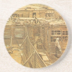 Porta-copos De Arenito Vincent van Gogh - Estaleiro e Lavanderia