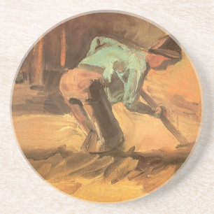 Porta-copos De Arenito Vincent van Gogh - Homem Curvado c/ Bastão ou Pá