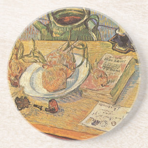 Porta-copos De Arenito Vincent van Gogh - Natureza-Morta com Quadro de De