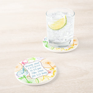 Porta-copos De Arenito Vintage Modern Bicycle Bright Color Neon Portas co