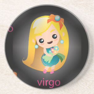 Porta-copos De Arenito virgo kawaii