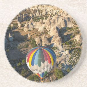 Porta-copos De Arenito Vista Aérea De Balões De Ar Quente, Cappadocóia