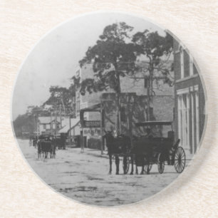 Porta-copos De Arenito Vista ocidental na rua de Flagler