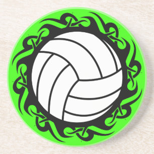 Porta-copos De Arenito voleibol tribal