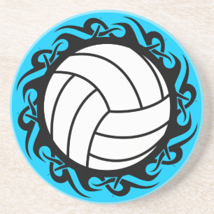 Porta-copos De Arenito voleibol tribal