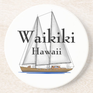 Porta-copos De Arenito Waikiki Havaí