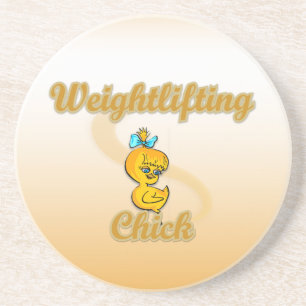 Porta-copos De Arenito Weightlifting Chick