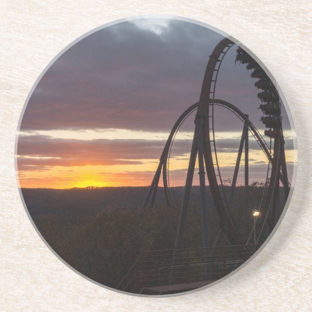 Porta-copos De Arenito Wilfire Sunset (Frente)