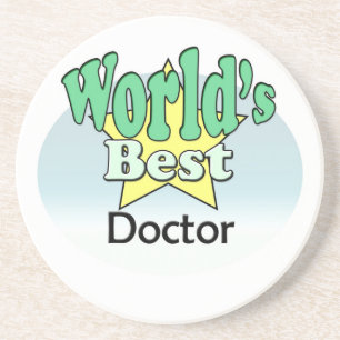 Porta-copos De Arenito World's best Doctor