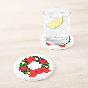 Porta-copos De Arenito Wreath Natal