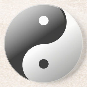 Porta-copos De Arenito Yin Yang