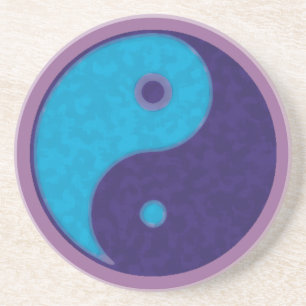 Porta-copos De Arenito yin yang, meditação tao